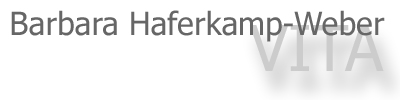 VITA von Barbara Haferkamp-Weber